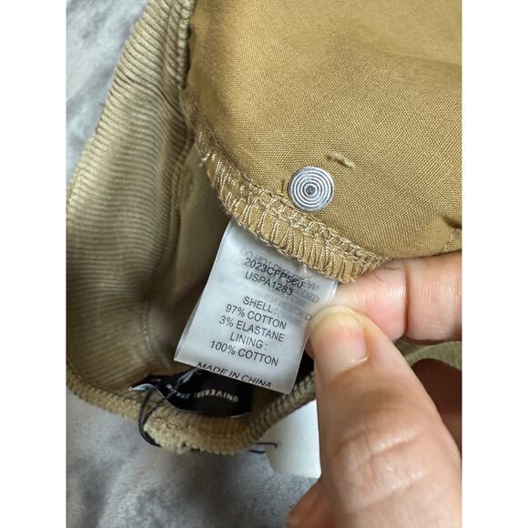 NWT Universal Standard Size 0 High Rise Straight
Corduroy Pants Khaki Tan - Picture 4 of 11